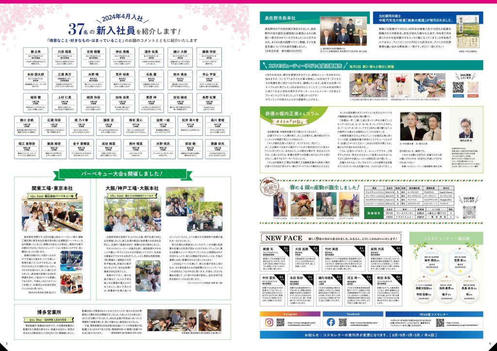 COSMO LETTER Vol.31 【Apr–Jun 2024 Combined Issue】 Page2