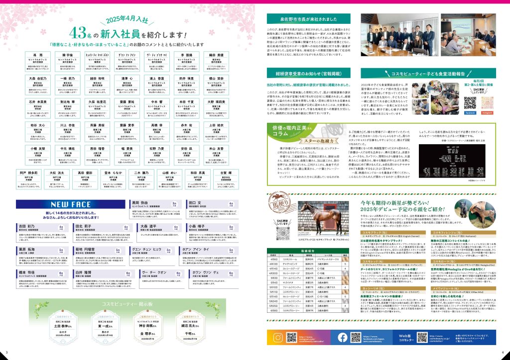 COSMO LETTER Vol.35 【Apr–Jun 2025 Combined Issue】 Page2